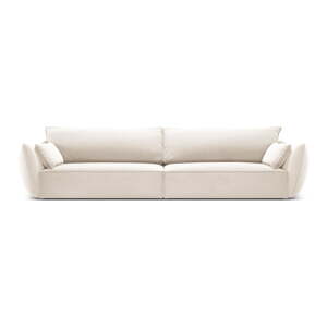 Béžová zamatová pohovka 248 cm Vanda – Mazzini Sofas