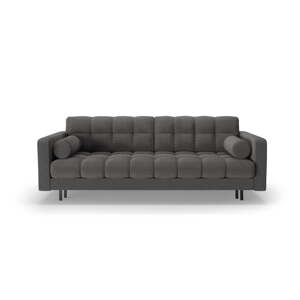 Tmavosivá rozkladacia/s úložným priestorom pohovka z textílie buklé 222 cm Bali – Cosmopolitan Design