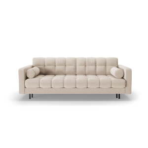 Béžová rozkladacia/s úložným priestorom pohovka z textílie buklé 222 cm Bali – Cosmopolitan Design
