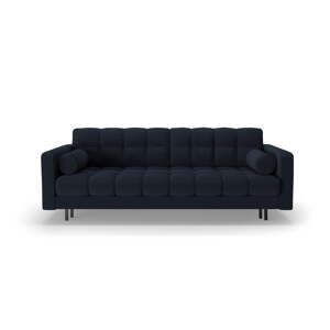Tmavomodrá rozkladacia/s úložným priestorom pohovka z textílie buklé 222 cm Bali – Cosmopolitan Design