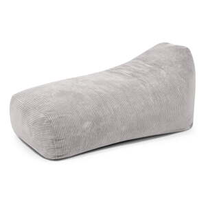 Svetlosivý menčestrový sedací vak Snug Long 140 – SLOWDOWN