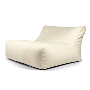 Krémovobiely sedací vak z textílie buklé Sofa Lounge – SLOWDOWN