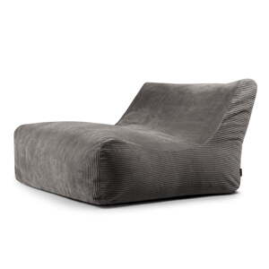Tmavosivý menčestrový sedací vak Sofa Lounge – SLOWDOWN