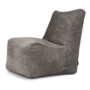Tmavosivý menčestrový sedací vak Seat Lounge – SLOWDOWN