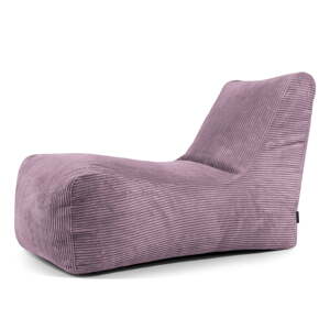Fialový menčestrový sedací vak Lounge – SLOWDOWN