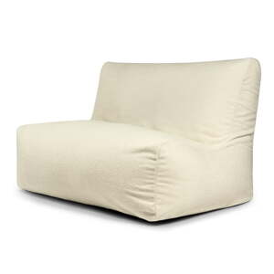 Krémovobiely sedací vak z textílie buklé Sofa Seat Lounge – SLOWDOWN