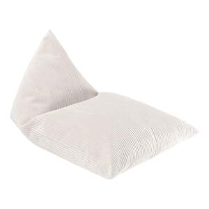 Krémovobiely menčestrový detský sedací vak Big Lounger – Wigiwama