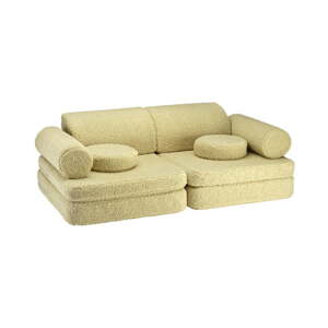 Zelená detská pohovka z textílie buklé 132 cm Settee – Wigiwama